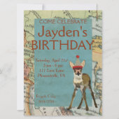 FAWN EXPLORE GEBURTSTAGLICHE EINLADUNG (Vorderseite)