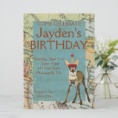 FAWN EXPLORE GEBURTSTAGLICHE EINLADUNG (Stehend Vorderseite)
