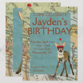 FAWN EXPLORE GEBURTSTAGLICHE EINLADUNG (Vorne/Hinten)