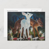 Fawn Fee Ring Postkarte (Vorne/Hinten)