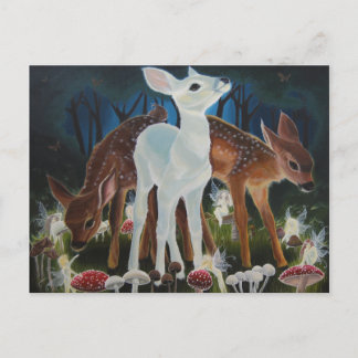 Fawn Fee Ring Postkarte