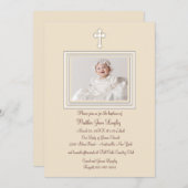 Fawn Foto Religiöse Einladung (Vorne/Hinten)