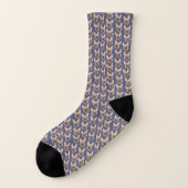 Fawn French Bulldog Blue Socks Socken (Links - Außen)
