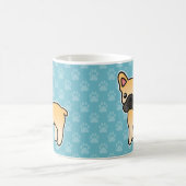 Fawn French Bulldog Cartoon Dog Kaffeetasse (Mittel)