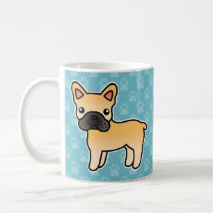 Fawn French Bulldog Cartoon Dog Kaffeetasse
