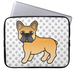 Fawn French Bulldog Niedlich Cartoon Dog Laptopschutzhülle