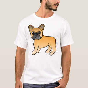 Fawn French Bulldog Niedlich Cartoon Dog T-Shirt