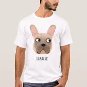 Fawn French Bulldog Personalisiert T-Shirt (Vorderseite)