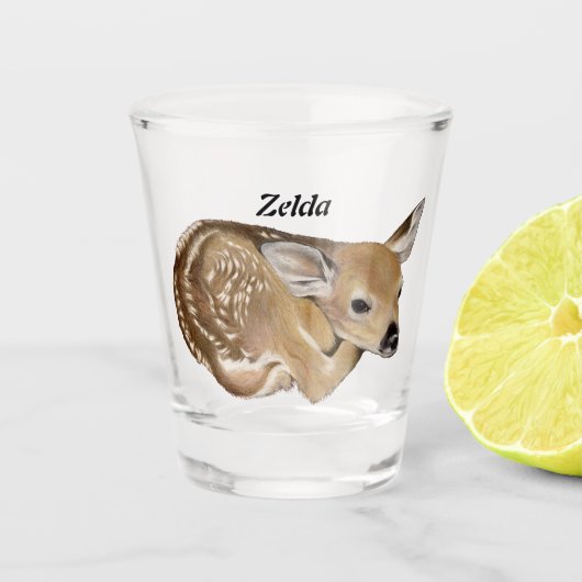 Fawn Glass Schnapsglas (Vorderseite)