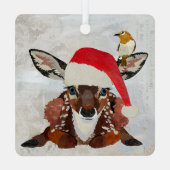 FAWN & GOLDEN BIRD CHRISTMAS ORNAMENT AUS METALL (Rückseite)