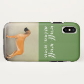 Fawn Great Dane mit Text Case-Mate iPhone Hülle (Rückseite (Horizontal))