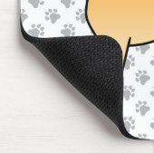 Fawn Great Dane Niedlich Cartoon Dog Mousepad (Ecke)