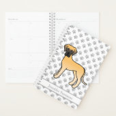 Fawn Great Dane Niedlich Cartoon Dog & Text Planer (Anzeige)