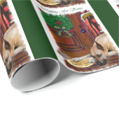 Fawn Great Dane Weihnachten Geschenkpapier (Rolleneckpunkt)