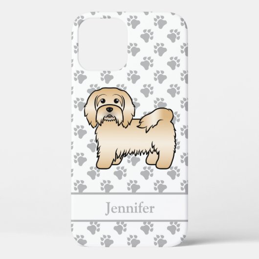 Fawn Havanese Niedlich Cartoon Dog Illustration & Case-Mate iPhone Hülle (Rückseite)