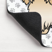 Fawn Havanese Niedlich Cartoon Dog Illustration Mousepad (Ecke)