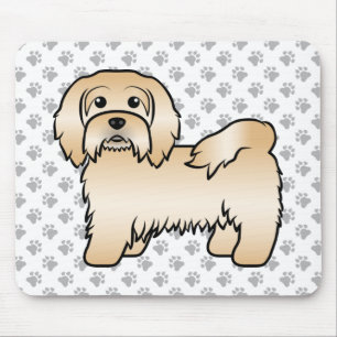 Fawn Havanese Niedlich Cartoon Dog Illustration Mousepad