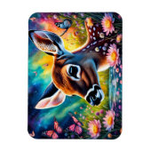 Fawn in Meadow Pond Magnet (Vertikal)
