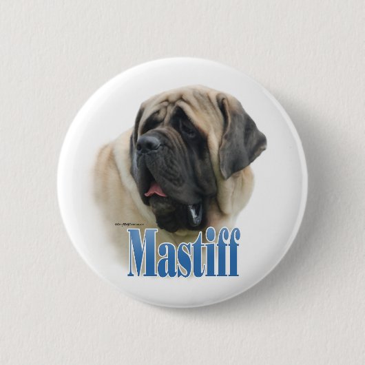 Fawn Mastiff Name - Button (Vorderseite)
