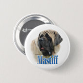 Fawn Mastiff Name - Button (Vorne & Hinten)