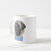 Fawn Mastiff Name Kaffeetasse (Vorderseite Links)