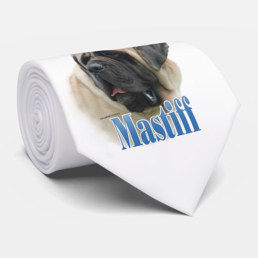 Fawn Mastiff Name Krawatte (Gerollt)