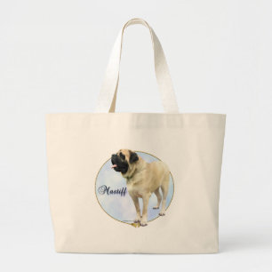 Fawn Mastiff Portrait Jumbo Stoffbeutel