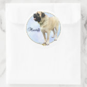 Fawn Mastiff Portrait Sticker (Tasche)