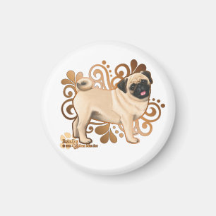 Fawn Mops Magnet