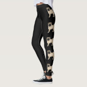 Fawn Mops Mops Hund Rasse Niedlich Cartoon Hunde S Leggings (Links)