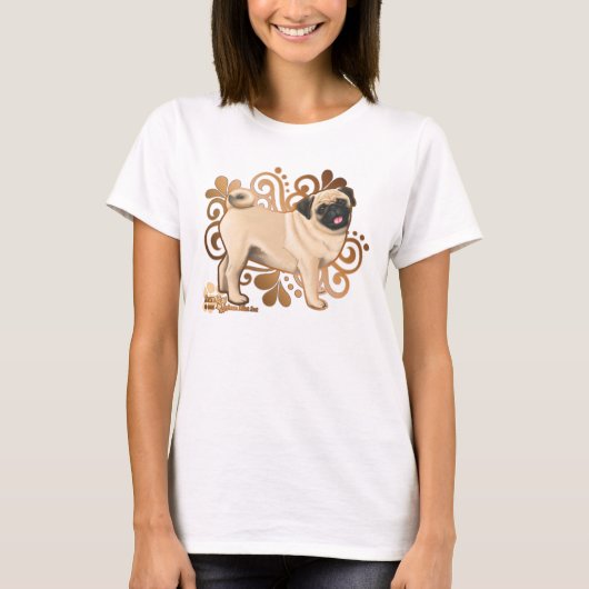 Fawn Mops T-Shirt (Vorderseite)