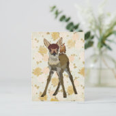 FAWN & OWL Postkarte (Stehend Vorderseite)
