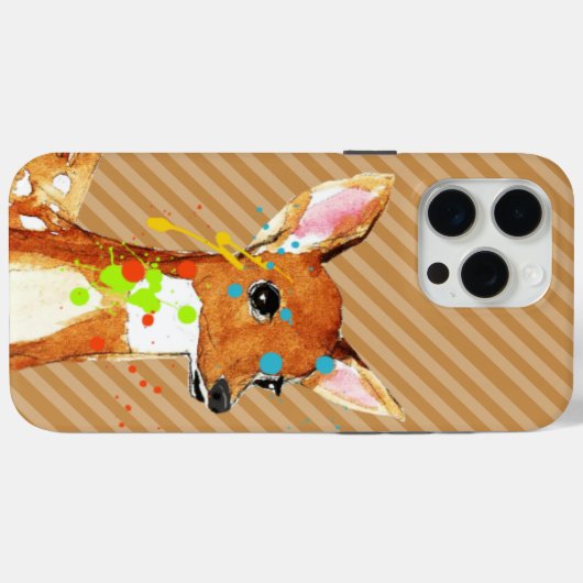 Fawn Paint Splats Abstrakt Deer iPhone 7 Case-Mate iPhone Hülle (Rückseite (Horizontal))