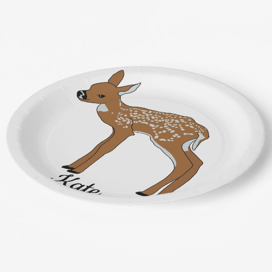 Fawn Pappteller (Schrägansicht)