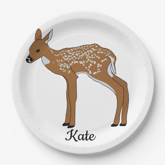 Fawn Pappteller (Vorderseite)