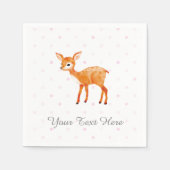 Fawn Party Decor Paper Napkins Serviette (Vorderseite)