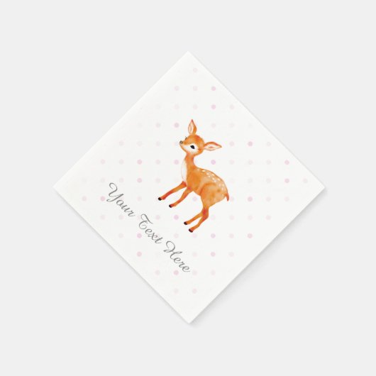 Fawn Party Decor Paper Napkins Serviette (Ecke)