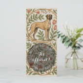 Fawn Retro Deutsche Dogge Rack Cards Programm (Stehend Vorderseite)