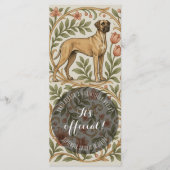 Fawn Retro Deutsche Dogge Rack Cards Programm (Vorderseite)
