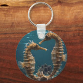 Fawn Romantic Seepferde unter dem Ozean, Schlüsselanhänger (Vorderseite)