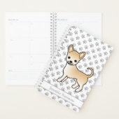 Fawn Smooth Coat Chihuahua Dog & Custom Text Planer (Anzeige)
