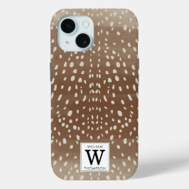 Fawn Spots Baby Deer Animal Print Monogram Case-Mate iPhone Hülle