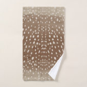 Fawn Spots Baby Deer Animal Print Muster Badhandtuch Set (Handtuch)