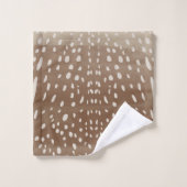 Fawn Spots Baby Deer Animal Print Muster Badhandtuch Set (Waschlappen)