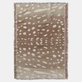 Fawn Spots Baby Deer Animal Print Muster Decke (Vorderseite Vertikal)