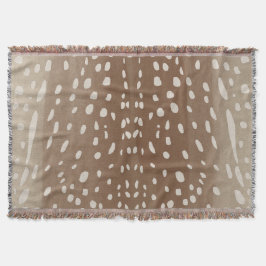 Fawn Spots Baby Deer Animal Print Muster Decke