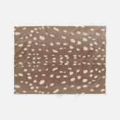 Fawn Spots Baby Deer Animal Print Muster Fleecedecke (Vorderseite (Horizontal))
