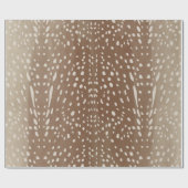 Fawn Spots Baby Deer Animal Print Muster Geschenkpapier (Flach)