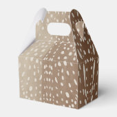 Fawn Spots Baby Deer Animal Print Muster Geschenkschachtel (Rückseite)