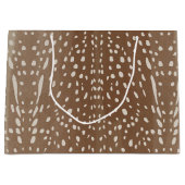 Fawn Spots Baby Deer Animal Print Muster Große Geschenktüte (Vorderseite)